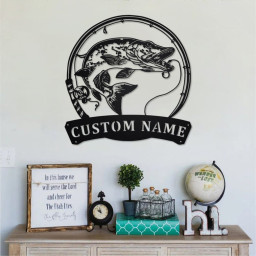 Personalized Northern Pike Fish Metal Sign | Fishing Metal Wall Art | Fishing Metal wall Decor | Fishing Lover | Custom Fishing | Fishman