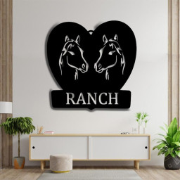 Horse Ranch Sign Custom Metal Sign Horse Farm Signs Metal Horse Decor Horse Gift For Horse Lover Equestrian Decor
