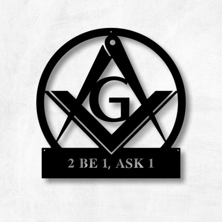 Custom Metal Masonic Sign Metal Mason Sign Metal Wall Art Farmhouse Decor Office Wall Art Housewarming Metal Sign For Mason