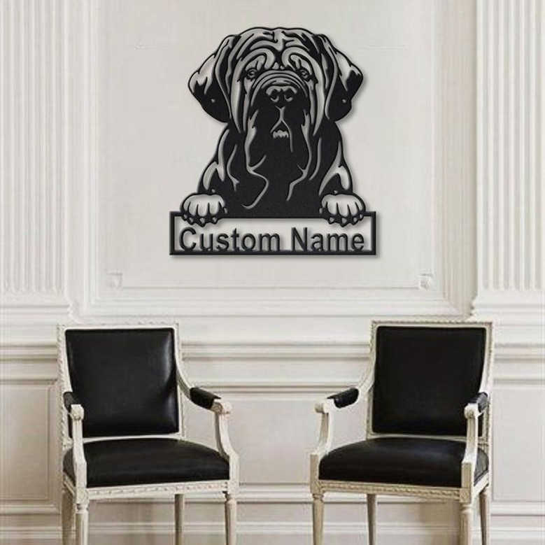 Personalized Neapolitan Mastiff Dog Metal Sign Art | Custom Neapolitan Mastiff Dog Metal Sign | Animal Gift | Pets Gift | Birthday Gift