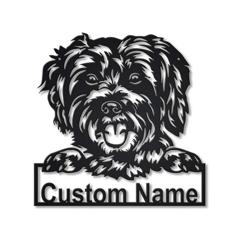 Personalized Schnoodle Dog Metal Sign Art | Custom Schnoodle Dog Metal Sign | Boxer Dog Funny | Dog Gift | Animal Custom