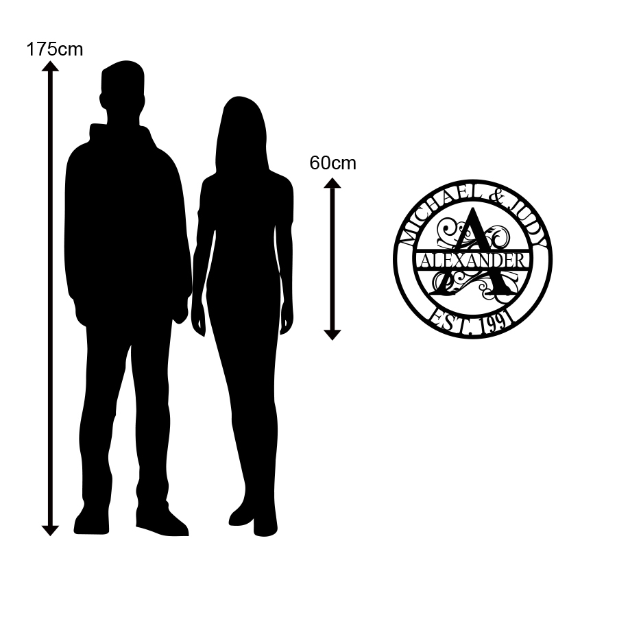 A Letter – Personalised Circular Heritage Monogram