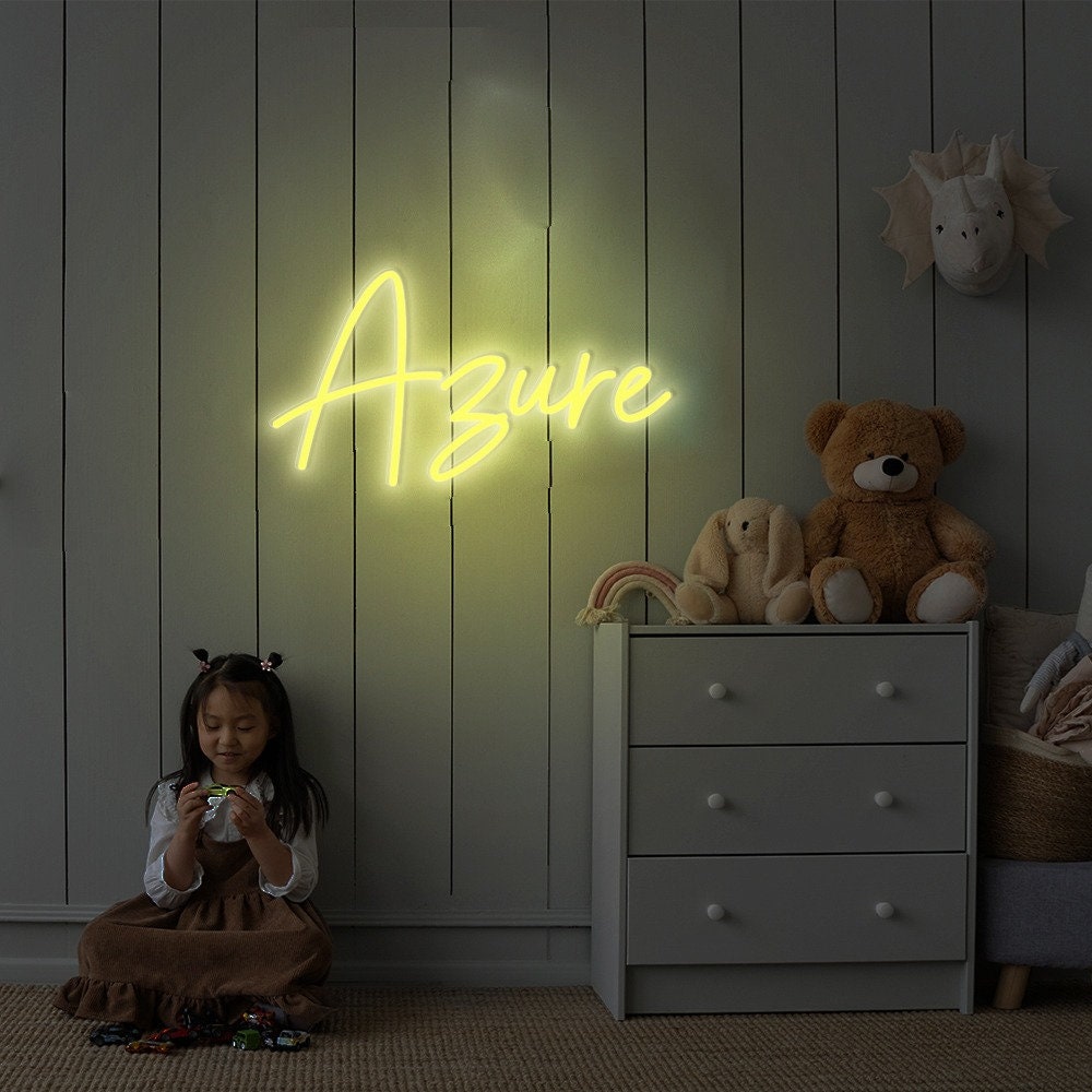 Custom Name Neon Sign for Kids, Neon Name Sign, Nursery Name Sign, Baby Name Sign for Nursery Décor, Neon Light, Happy Birthday Baby Gifts