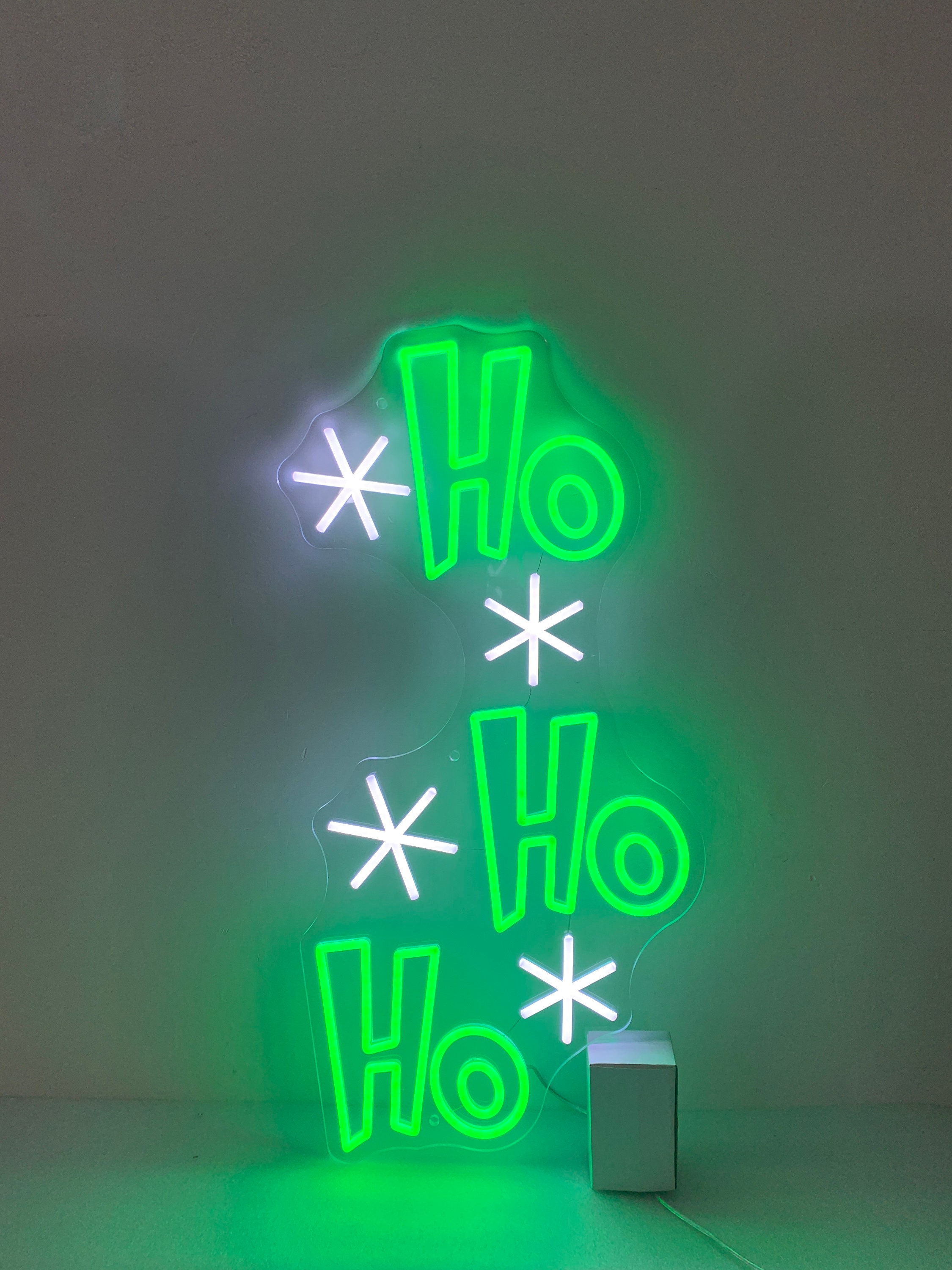 Ho Ho Ho Neon Sign, Santa, Christmas Decor, Xmas Wall Art, Holiday Wall decor, Ho Ho Ho Led Sign, Christmas Neon Light