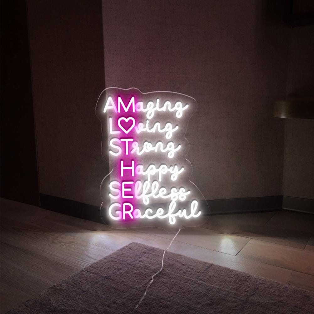 Amazing Mother Neon, Mother's Day Neon, Gift for Mom, Gift for Her, Best Mother's Day Gifts, Special Mother's Day Gifts, Happy Mother's Day