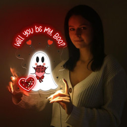 Will You Be My Boo Neon Sign, Ghost Neon, Valentines Day Hoodie, XOXO Neon, Women Valentines Day Neon Sign, Heart Neon, Happy Valentines Day