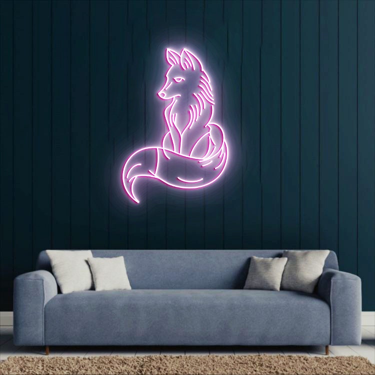 Fox Neon Light, Fox led Sign, Fox Room Decor, Personalized Fox Animal Neon Sign Light