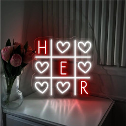 Love Him And Love Her Xoxo Couple Neon, Valentine's Day For Women And Men Neon, Couple Neon for Women, Valentine's Day Gifts, Valentines Day