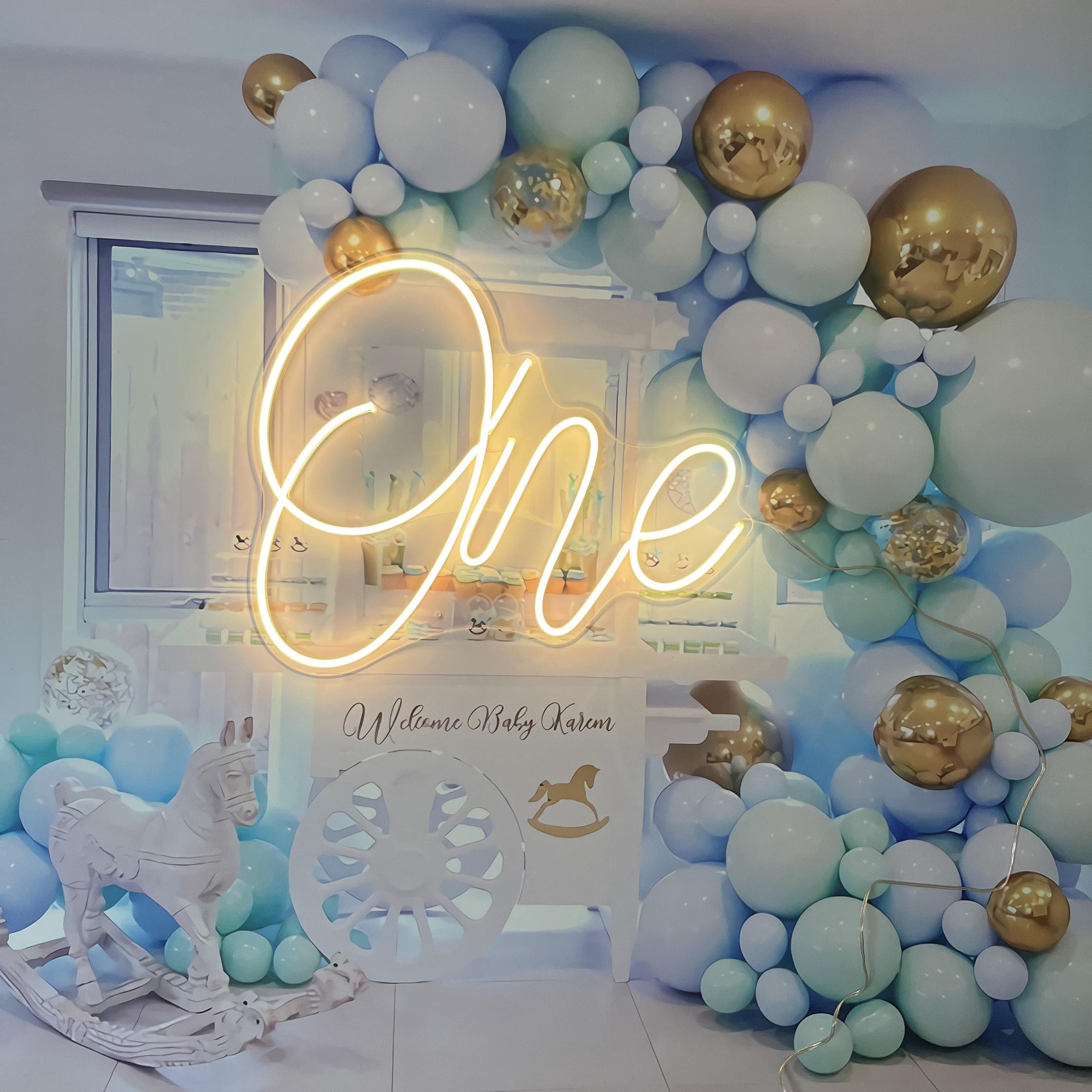 Custom Neon sign "One" First Birthday Decoration 1st Baby Shower Neon Sign Wall Decor Neon Sign Art Led Neon Sign Neon Light Neon Name Sign