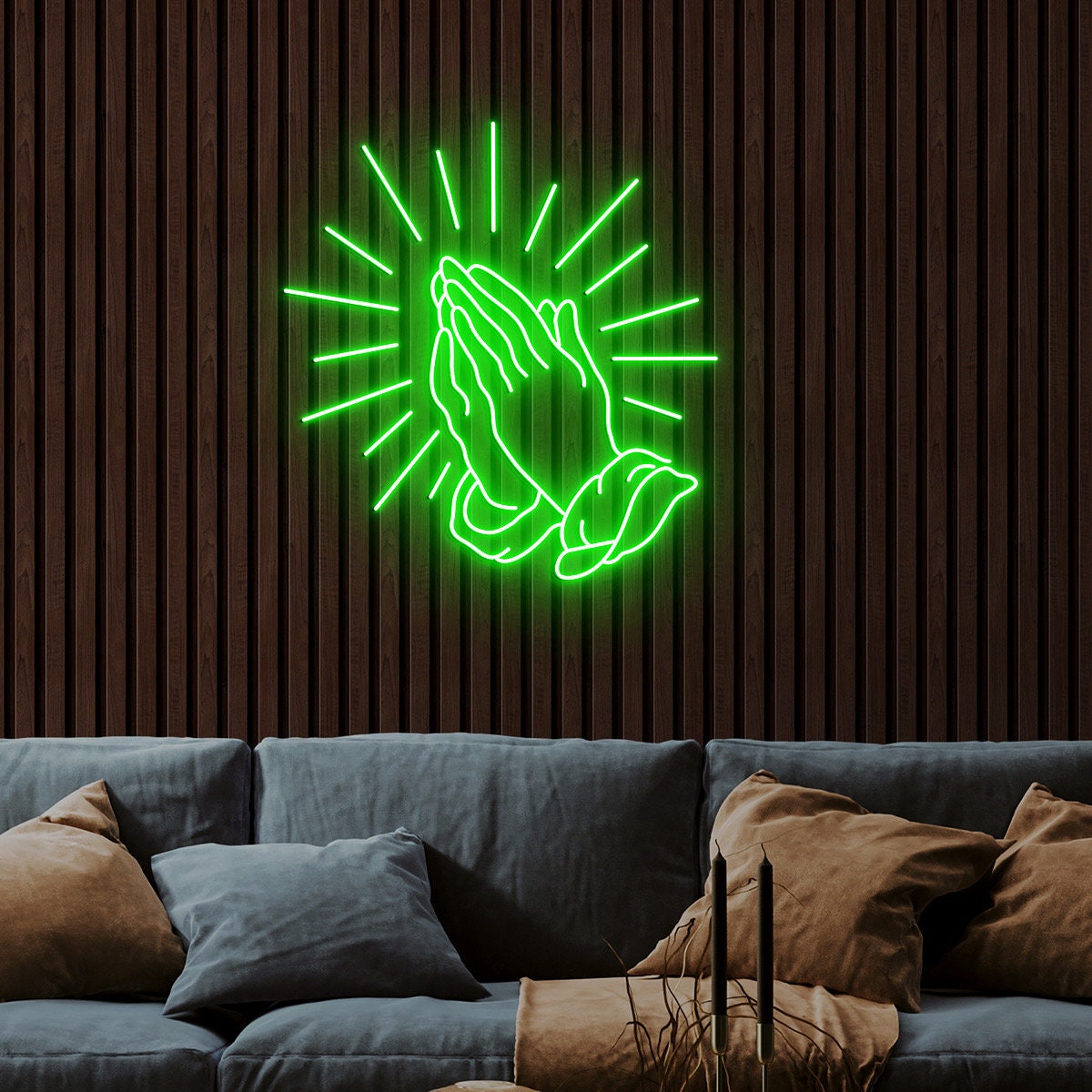 Praying Hands Neon Sign, Hands Neon Sign, Hand of God, Faith Wall Decor, Christian gifts, Jess gifts