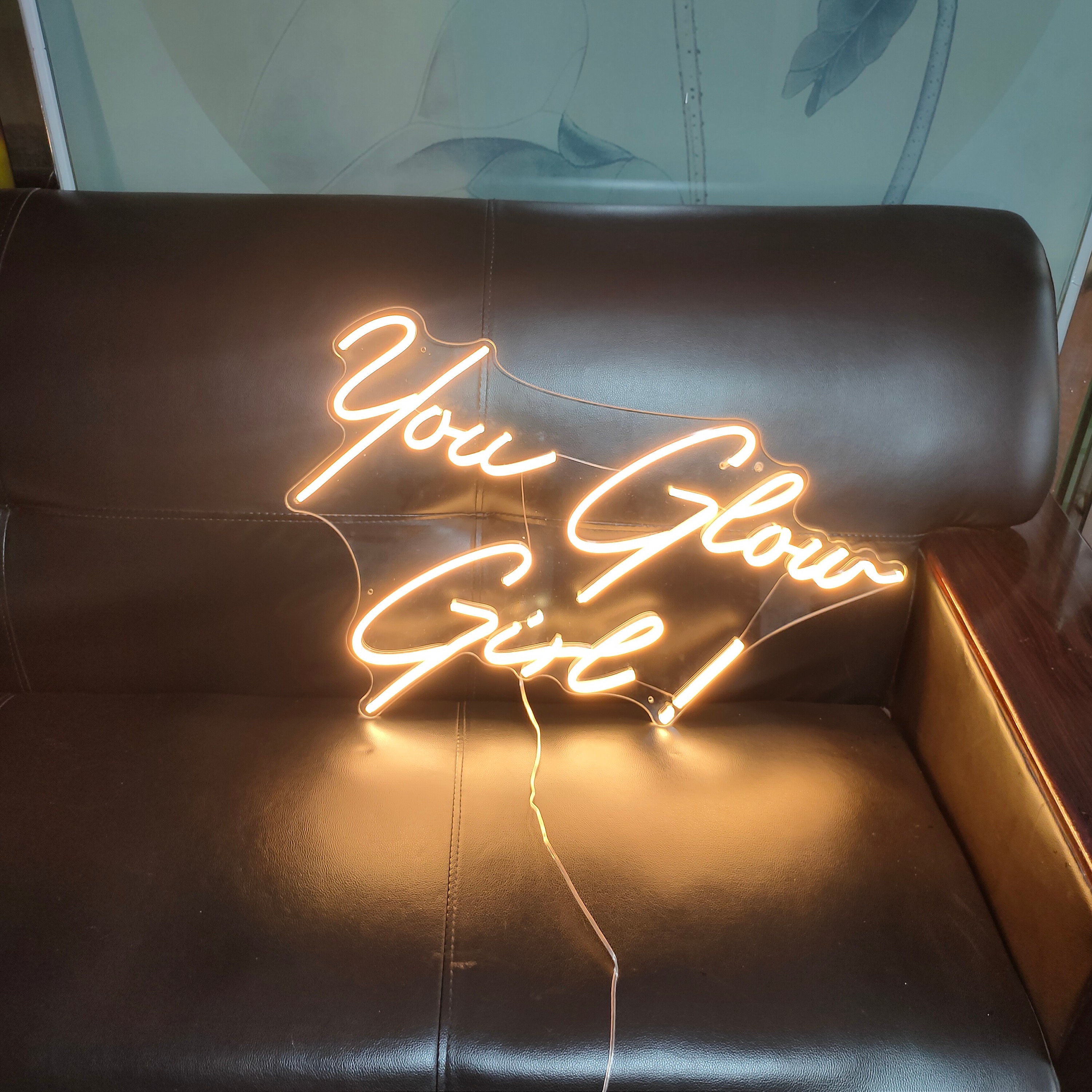 Custom Neon Sign You Glow Girl Neon Sign Bedroom Neon Sign Wall Decor Wedding Neon Sign Neon Name SignNeon Light Sign For Wall