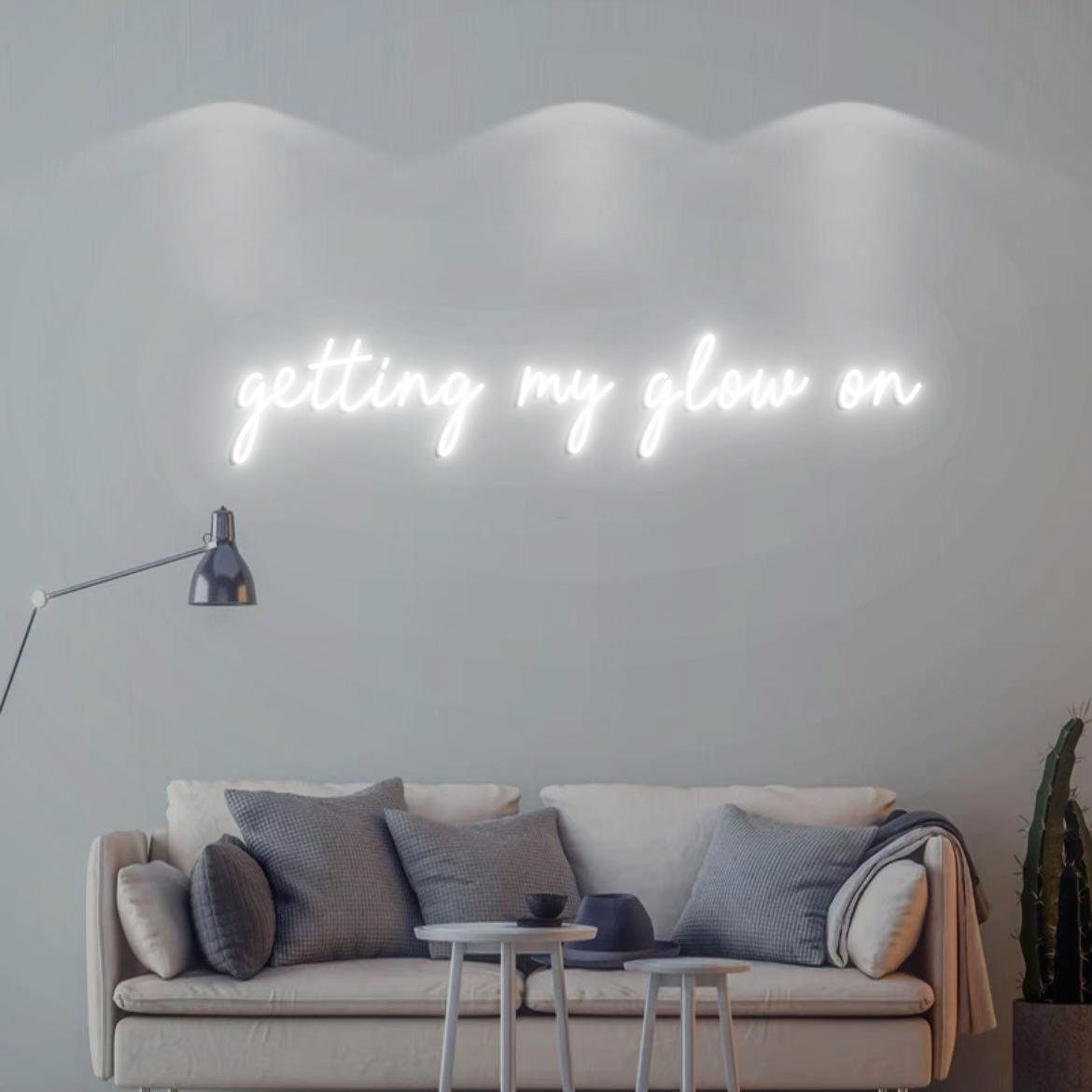 Getting My Glow On Sign, Spa Beauty Wall Glow Sign, Neon Light Salon Decor, Medical Spa Wall Decor, Glow Spa Wall Neon Sign, Med Spa Decor