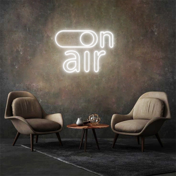 On Air Neon Sign, On Air Sign, Recording Studio Sign, Man Cave Decor, Recording Light, Neon Sign for Recording