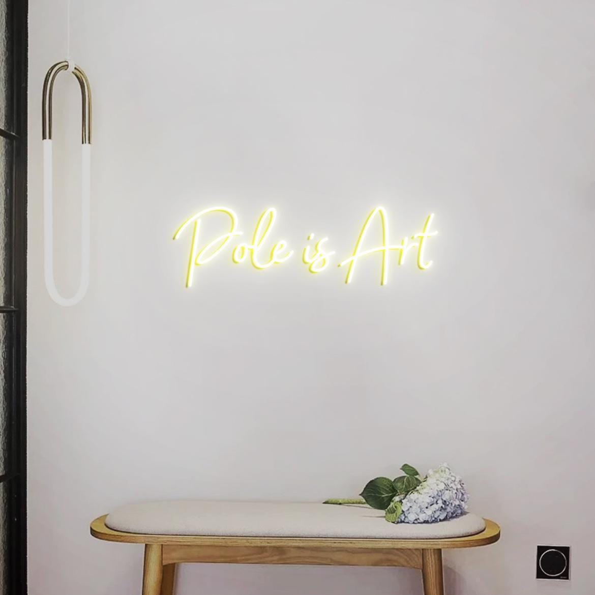 Pole is Art Neon Sign, Pole Dancing Classes Wall Art, Neon Sign for Pole Studio Decoration, Home Pole Room Decor Idea, Gift for Pole Dancer