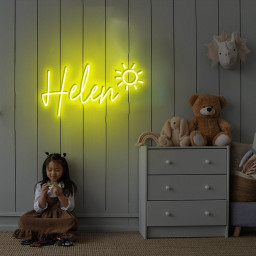 Custom Neon Name Sign For Kids Bedroom, Neon Sign Custom Battery Powered, Personalized Gift For Girls Bedroom, Nursery Decor, Wall Decor