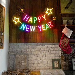 Happy New Year Neon Sign Holiday Celebration Neon Sign Happy New Year Light Sign Gifts for Family Party Decor Custom New Year Decor for Home