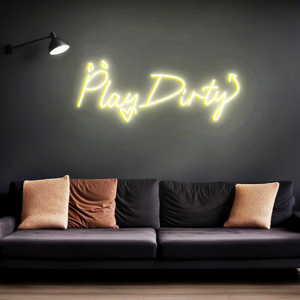 Play Dirty Neon Sign Custom Neon Sign Bedroom Wall Decor, Play Dirty Sign Wall Art, Red Neon Sign