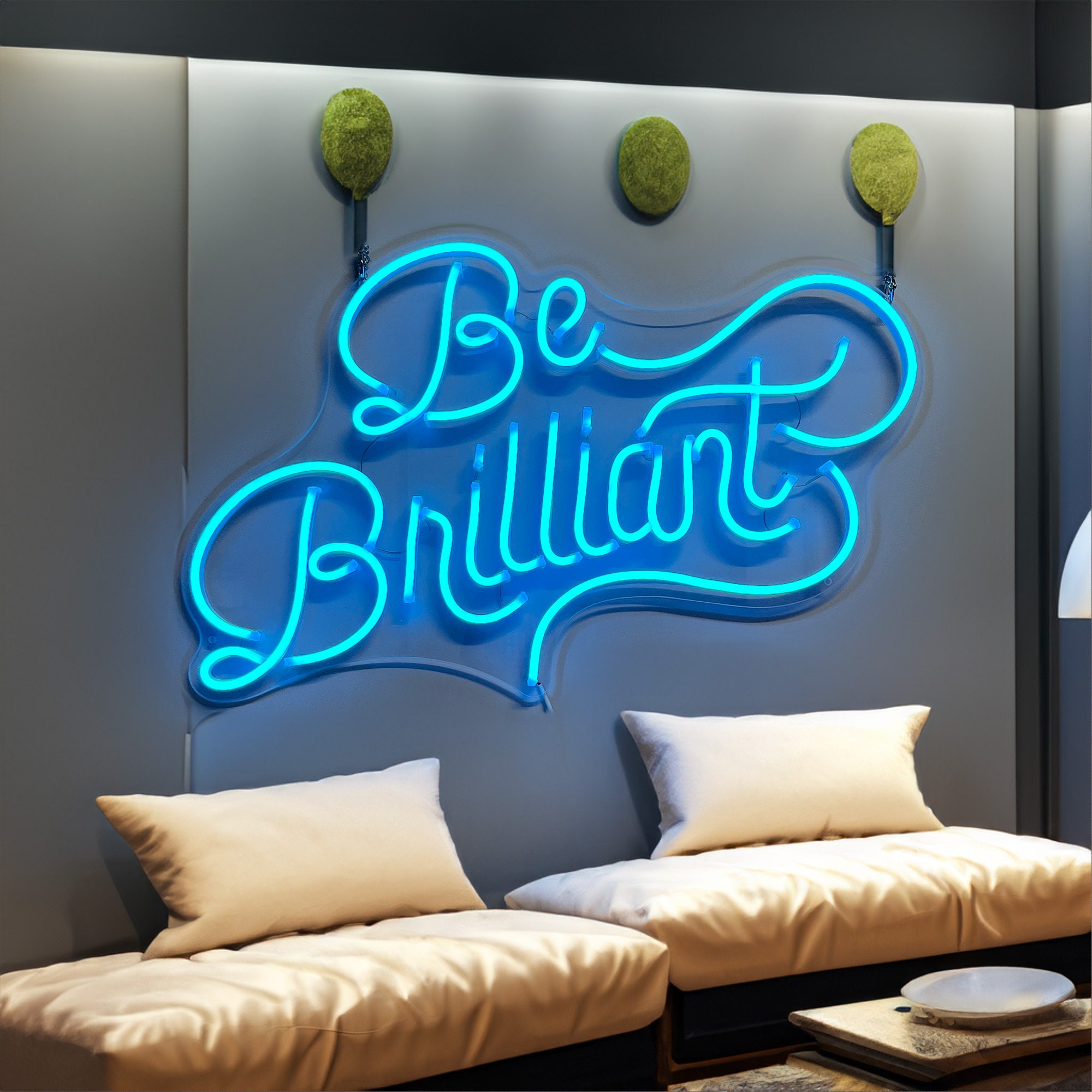 Custom Neon Sign | Be Brilliant Neon Sign | Neon Sign Light | Neon Sign Name | Neon Bar Sign Led | Neon Sign Wall Decor | Neon Sign Art