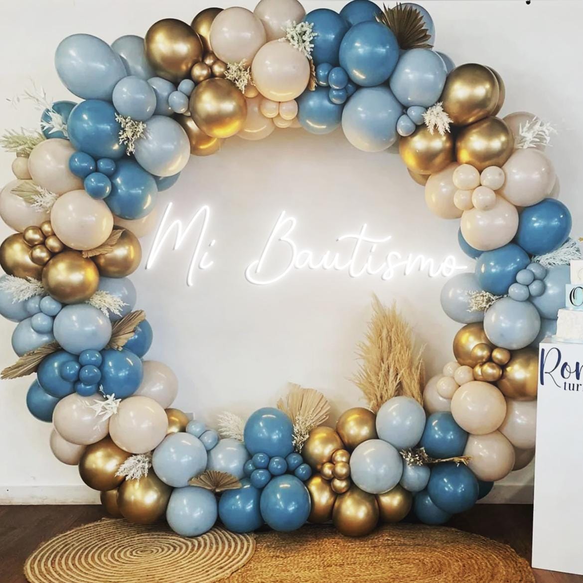 Mi Bautismo Neon Sign, My Baptism Spanish Party Backdrop Wall Neon Light, Christening Party First Communion Religious Party Decorations