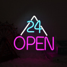 OPEN Sign |Neon Wall Decor| Neon Open Sign| Neon Lights for Bar Salon Stores|Hotel OPEN 24 Hours Neon Sign|Hair salon Restaurant Decor