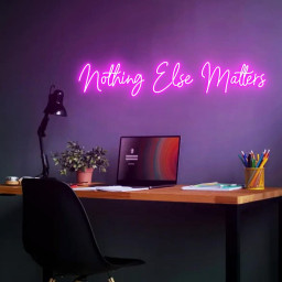 Custom neon Sign Nothing Else Matters, Sign Home Wall Decor, Living Room Sign Decor, Custom Neon Light Wedding Backdrop Decor