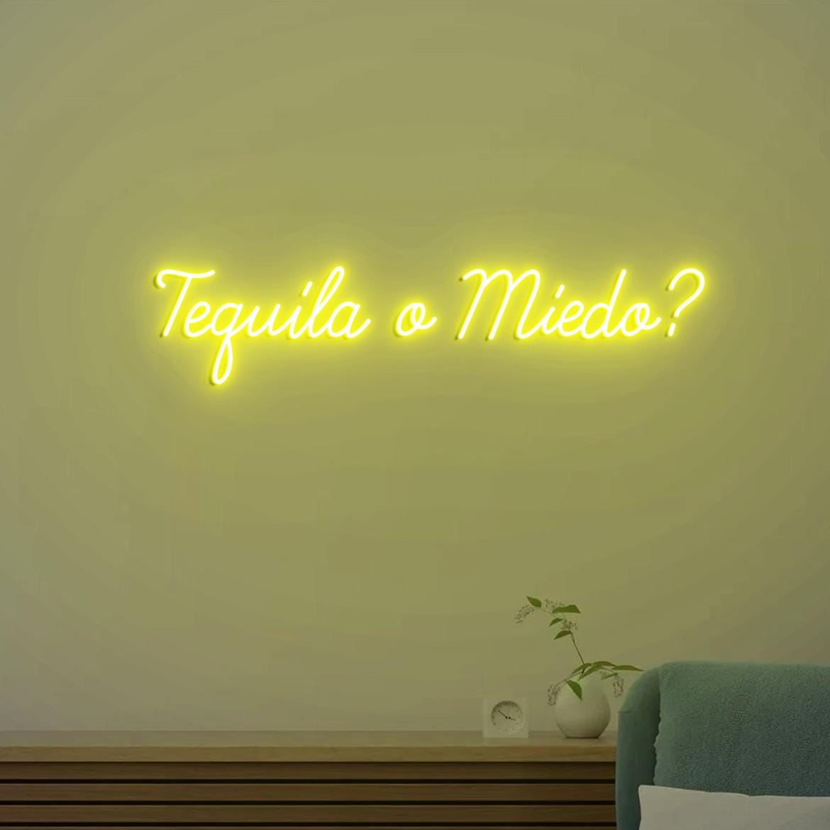 Tequila o Miedo Neon Light Sign, Bar Tequila Decoration, Tequila Led Neon Light Decor Wall, Tequila Bar Club Neon Light, Tequila Signs