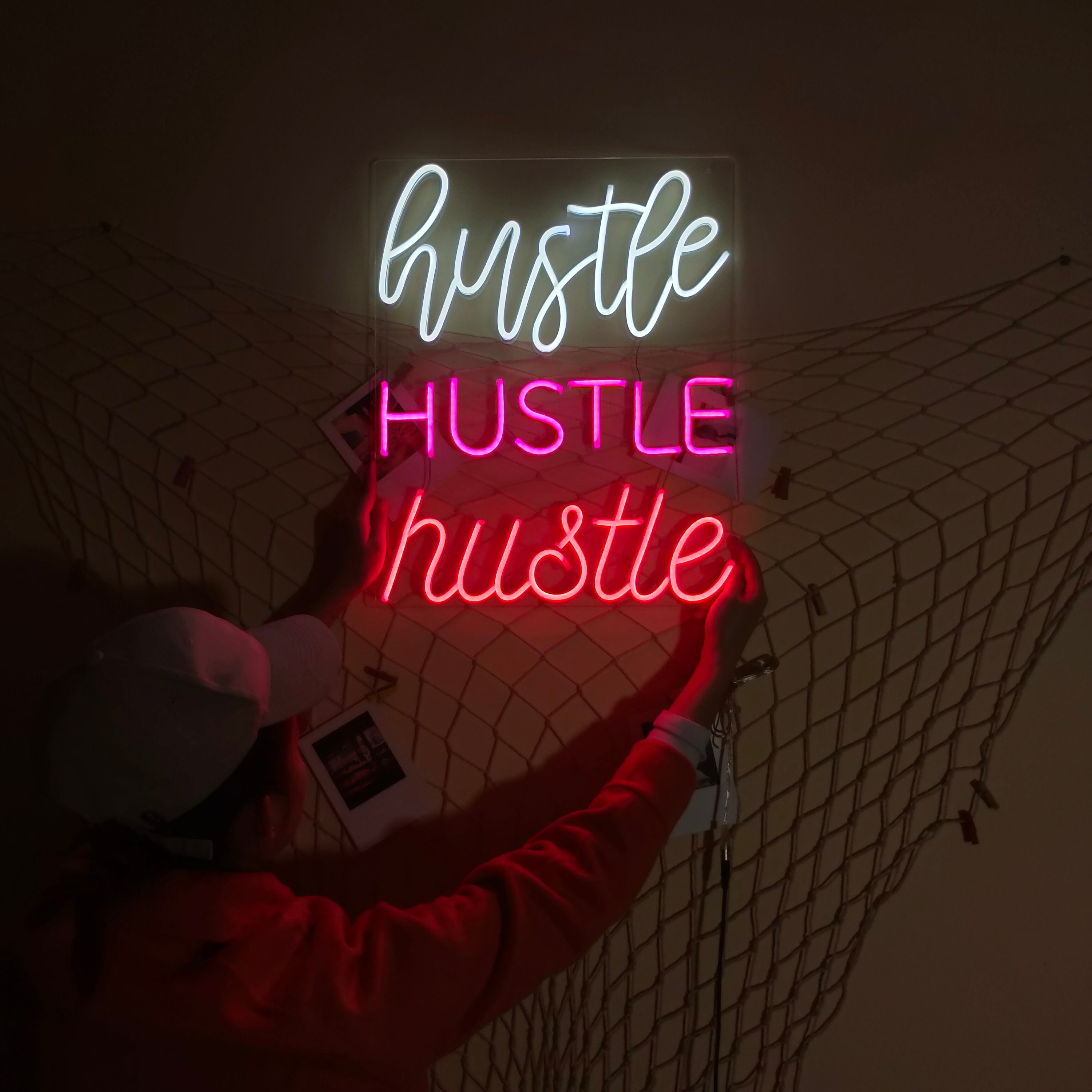 Hustle Neon Sign Custom,Led Neon Sign,Neon Sign Wall Decor,Wedding Neon Sign For Reception,Arcade Neon Sign,Neon Room Sign