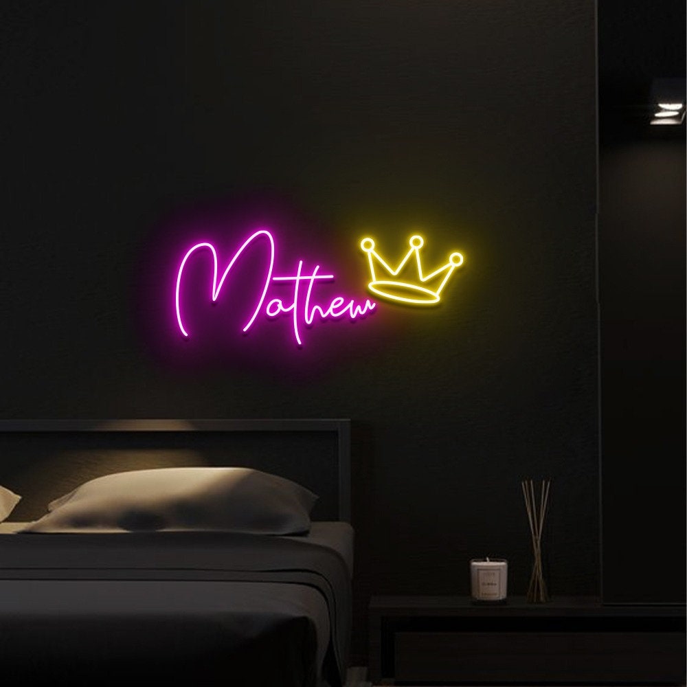 Custom Neon Name Sign Gifts, Kids Bedroom Neon Sign Light, Light Up Name Sign, Teens Boys Room Decor Girls Bedroom Ideas, Gift for Kids.