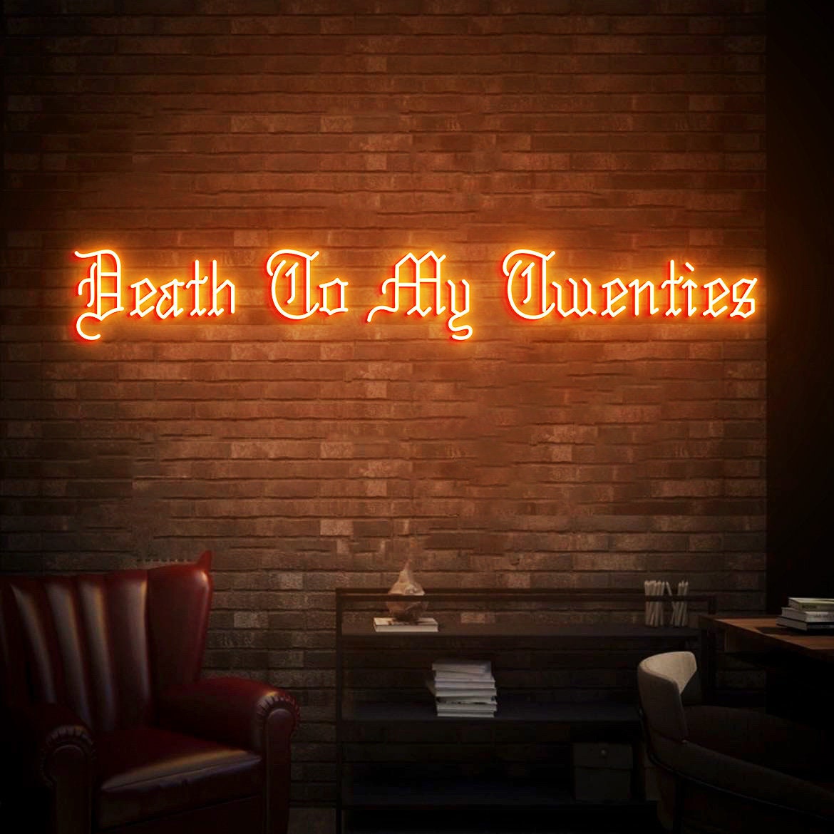 Death to my Twenties Sign, Gothic Death to My 20s Birthday Party Neon Light Sign, Rip 20s Funeral Birthday Party Backdrop Decor