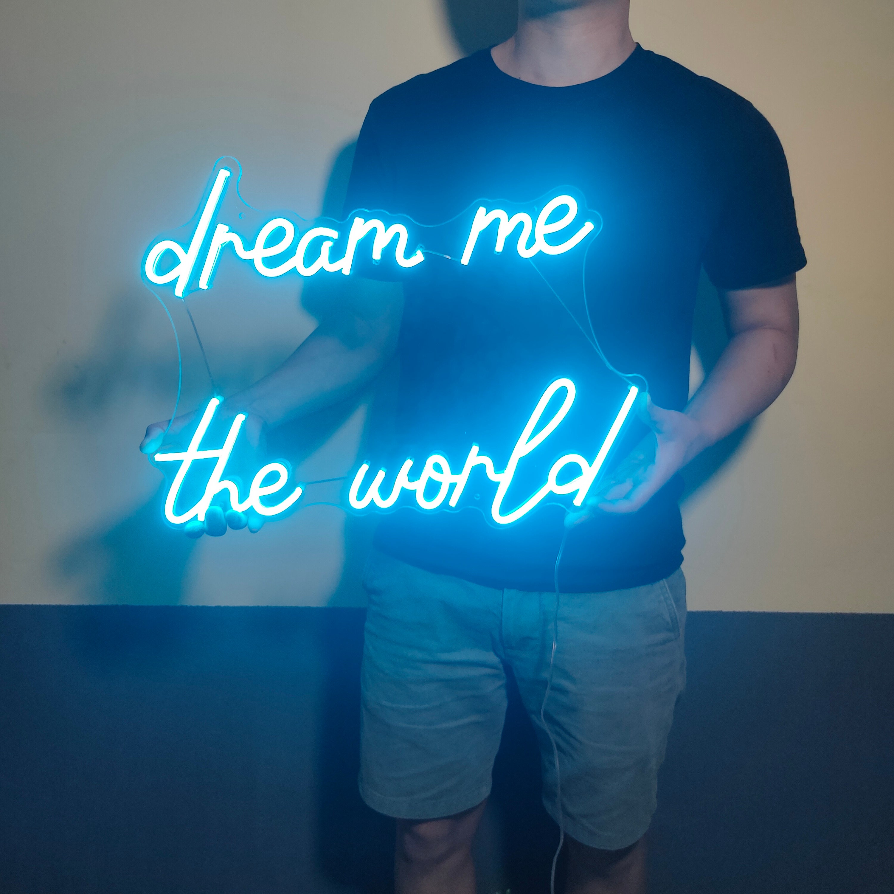 Custom Neon Sign Dream Neon Sign Bedroom Neon Sign Wall Decor Neon Sign Art Led Sign Neon Name Sign Neon Light Sign For Wall Neon Desk Sign