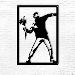 Banksy – Love Is In The Air (Flower Thrower) Adaption