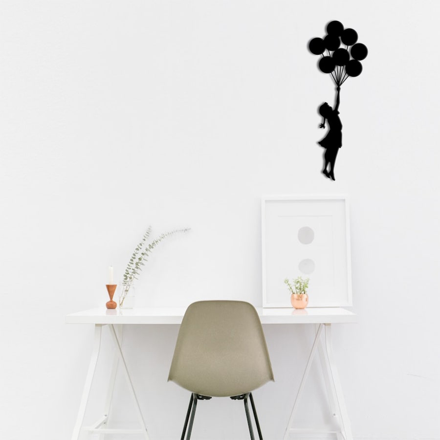 Banksy – Flying Balloons Girl Adaption