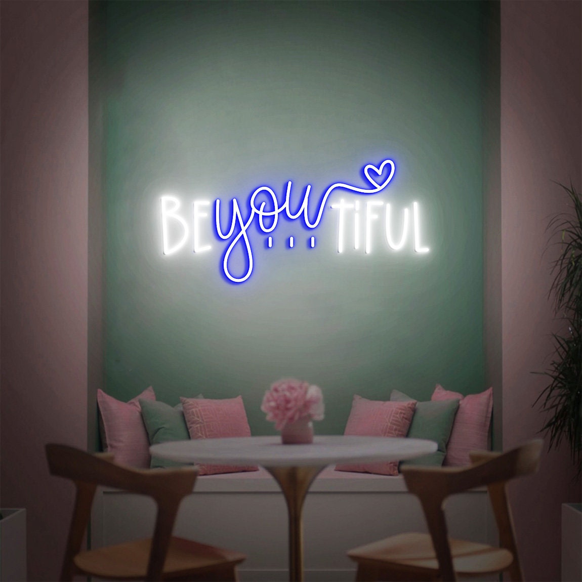 Custom Be You Tiful Sign, BeYouTiful Sign for Girl Bedroom Decor, Makeup Room Sign, Custom Beautiful Sign Gift for Beauty Salon