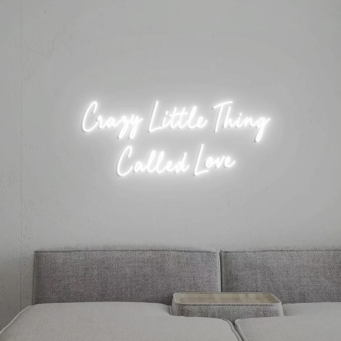 Crazy Little Thing Called Love Neon Sign Light Custom, Personalized Neon Light Pink Decor, Neon Light for Bar Party Decor