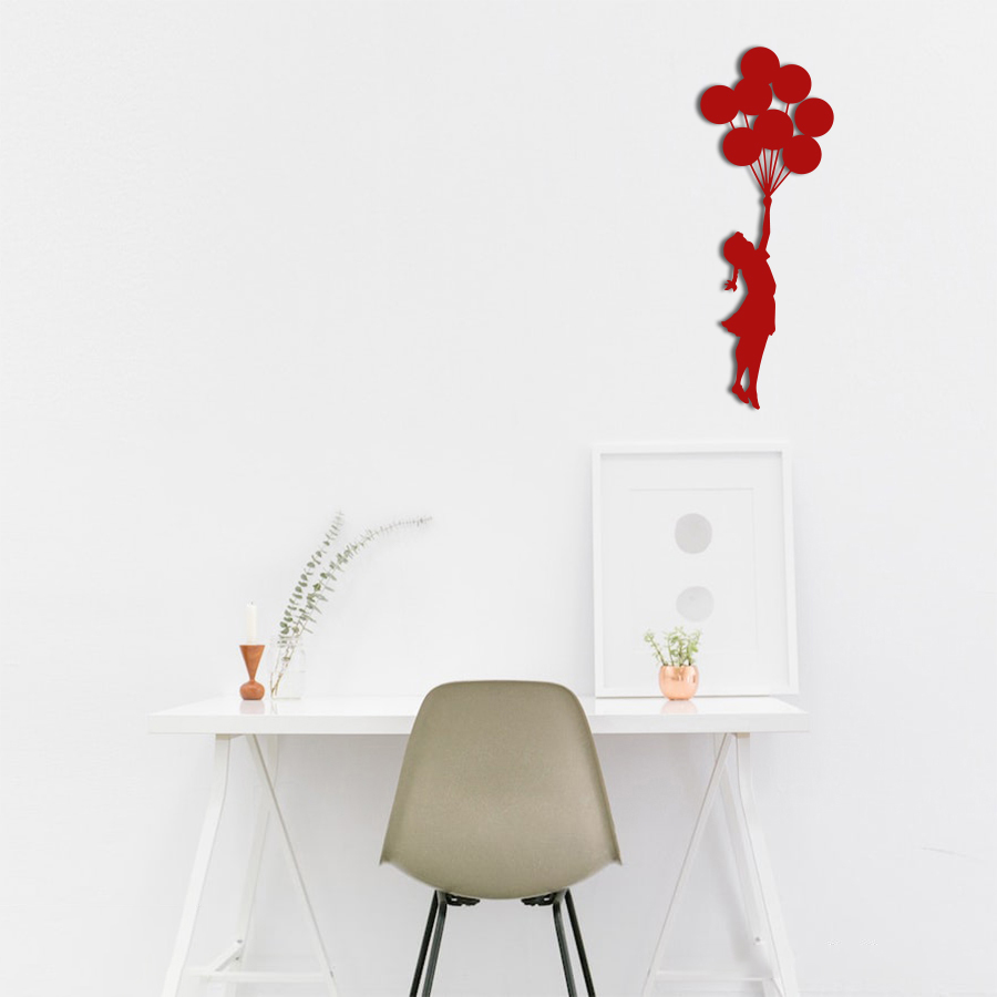 Banksy – Flying Balloons Girl Adaption