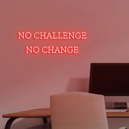 No Challenge No Chance Neon Sign, Gym Business Wall Neon Light, Fitness Center Wall Sign, Gym Owners Gifts, Decor for your Home Gym