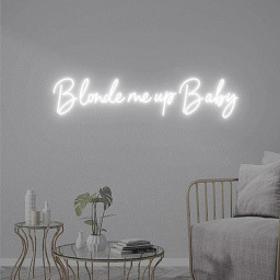 Blonde me up Baby Neon Sign, Blonde Salon Wall Hangings, Hair Salon Extensions Sign Wall Idea, Blonde Bar Beauty Salon Neon Sign Light
