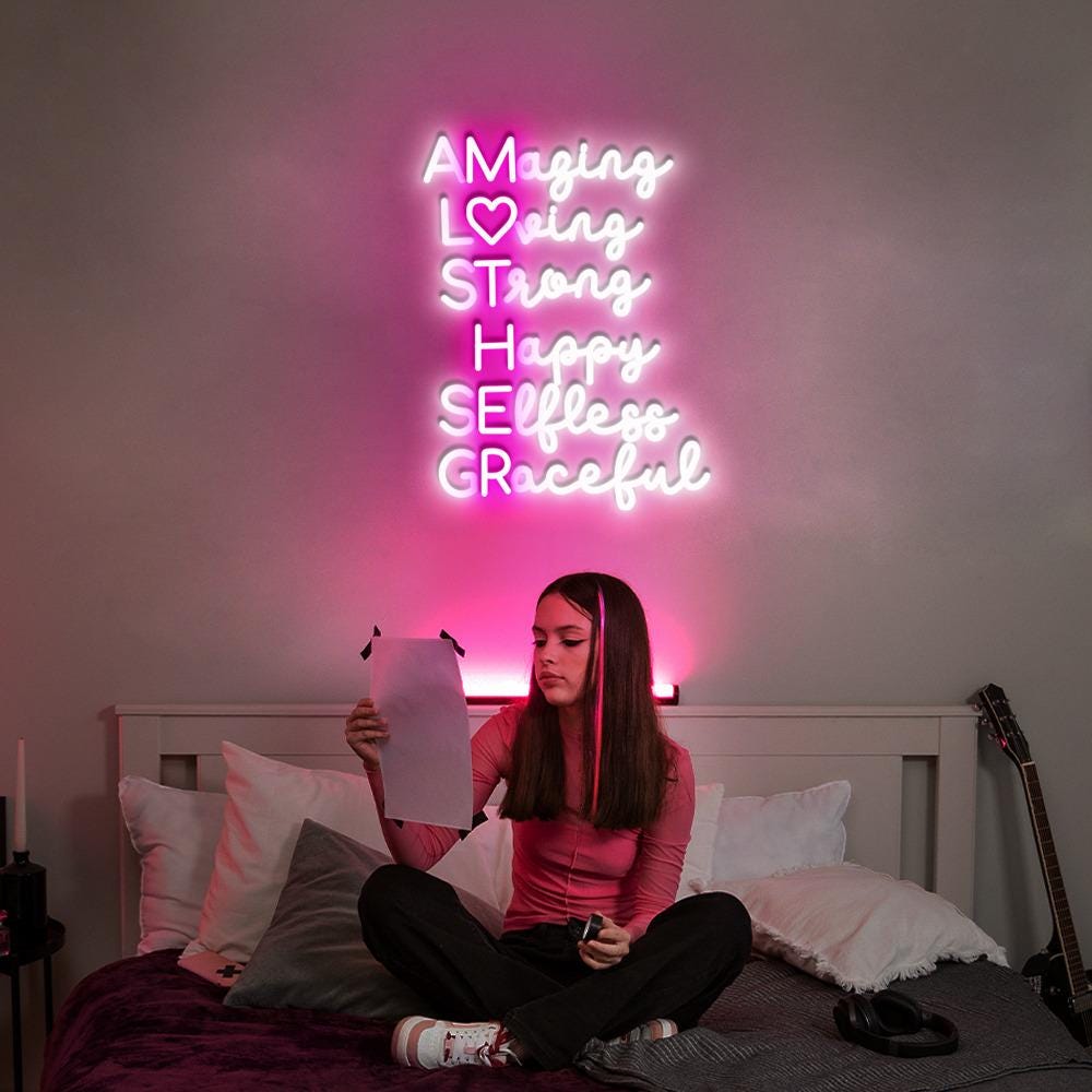 Amazing Mother Neon, Mother's Day Neon, Gift for Mom, Gift for Her, Best Mother's Day Gifts, Special Mother's Day Gifts, Happy Mother's Day