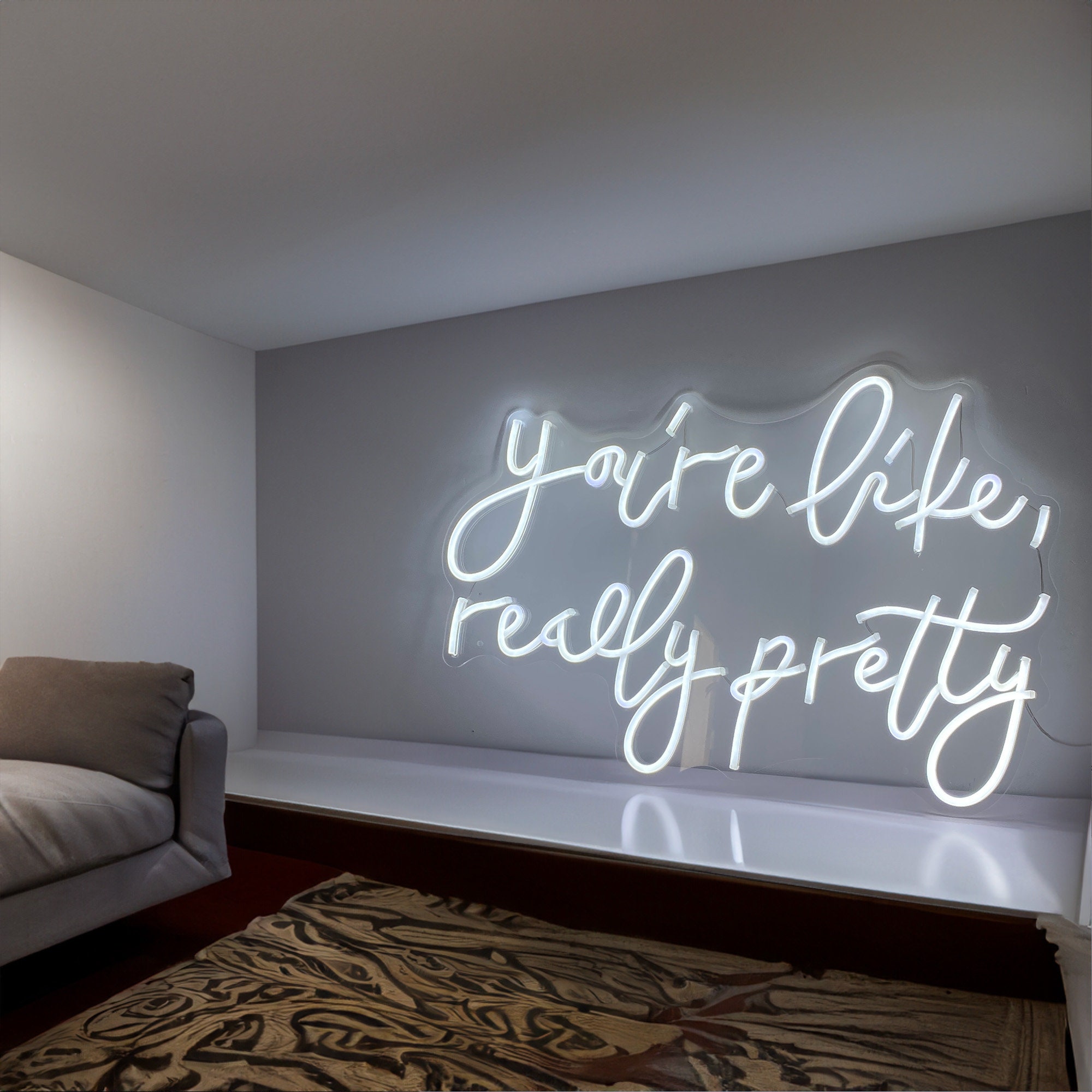Custom Neon Sign You're Like Really Pretty Neon Signs Custom Wedding Neon Sign Aesthetic Neon Sign Bedroom Neon Name Sign ForKids