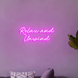 Relax and Unwind Sign, Neon Sign for Bathroom Spa Room Decor, Spa Salon Room Signs, Relax Sign for Massage Room, Unwind Sign Bathroom Room