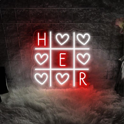 Love Him And Love Her Xoxo Couple Neon, Valentine's Day For Women And Men Neon, Couple Neon for Women, Valentine's Day Gifts, Valentines Day