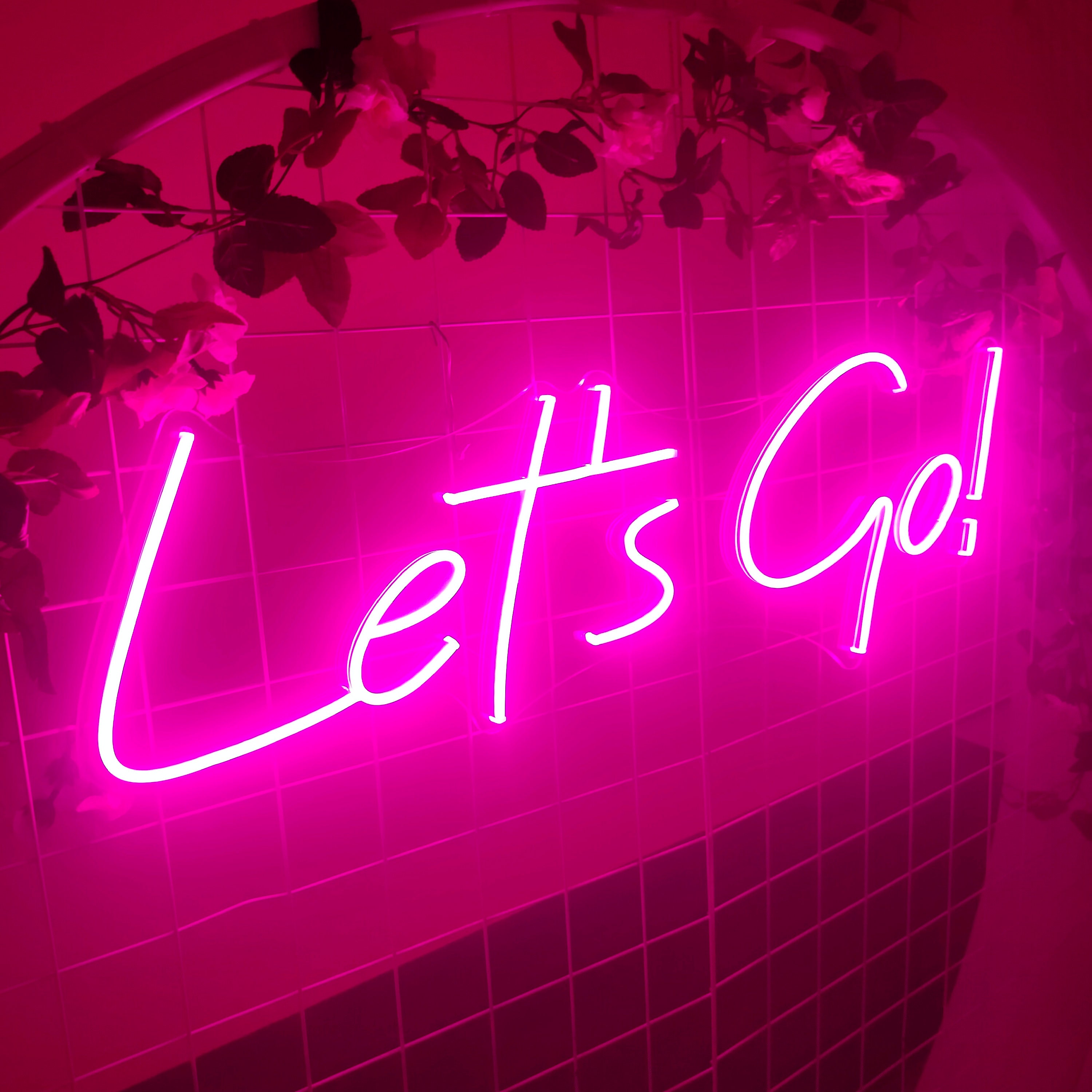 Custom Neon Sign Let's Go! Neon Sign Custom Neon Sign Wall Decor Neon Sign Art Led Neon Sign Custom Neon Light Neon Name Sign