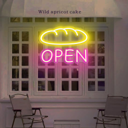Burger Open Neon Sign ,Custom Hamburger LED Neon Sign,Light Up Neon Sign , Home Wall Decor, Open Neon Sign, Business Neon Sign