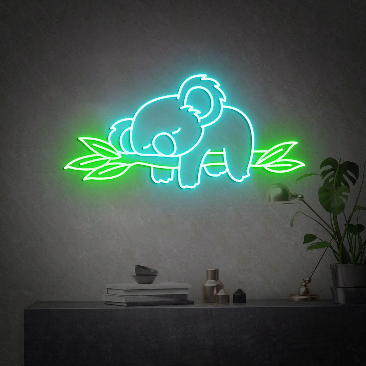 Koala Bear Neon Light, Cute Animals Neon Sign, Koala bear Bedroom Neon Sign, Koala Neon Light, Home Neon Lights, Kaola Neon Wall Decoration