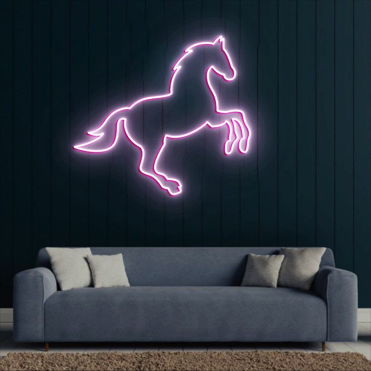 Horse Neon Light, Horse Decor, Horse Room Decor, Horse Wall Art
