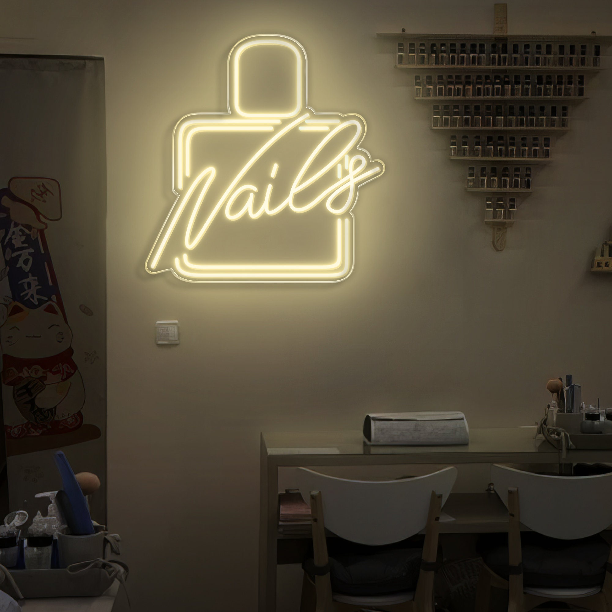 Led Neon Sign for Beauty Salon,Nails Room Neon Sign,Beauty Salon Neon Light,Led Nails Salon Sign,Nails Salon Wall Art
