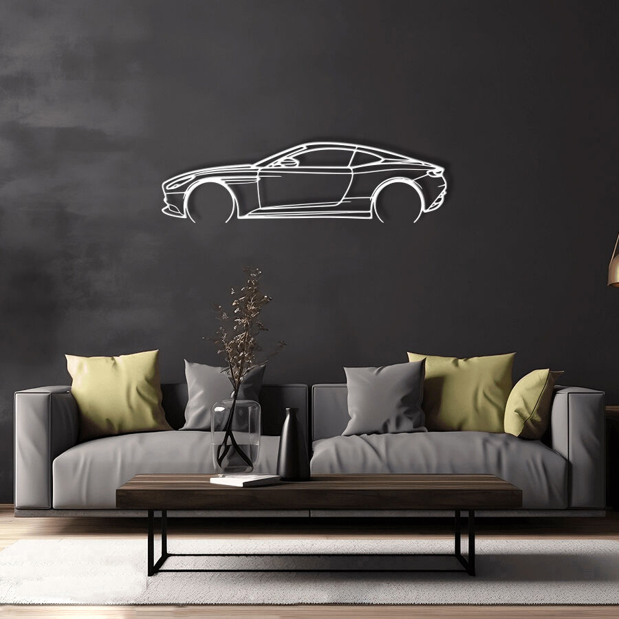 Aston Martin DB11 Raised Steel Wall Art