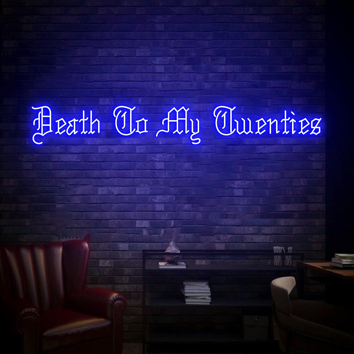 Death to my Twenties Sign, Gothic Death to My 20s Birthday Party Neon Light Sign, Rip 20s Funeral Birthday Party Backdrop Decor