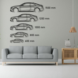 Audi A5 Raised Steel Wall Art
