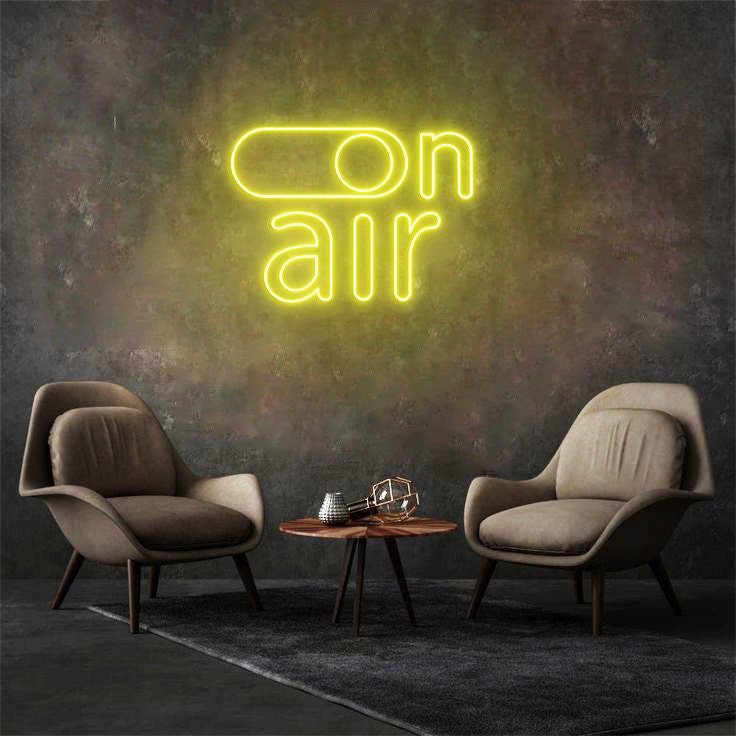 On Air Neon Sign, On Air Sign, Recording Studio Sign, Man Cave Decor, Recording Light, Neon Sign for Recording